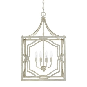 Capital Lighting Blakely 4 Light Foyer Fixture Antique Silver 9482As - All