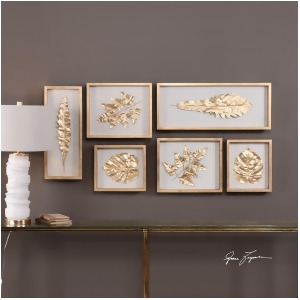 Uttermost Golden Leaves Shadow Box Set/6 04074 - All