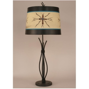 Coast Lamp Rustic Living Iron Stack w/Braided Wire Table Lamp Kodiak 12-R45c - All