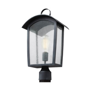 Feiss Hodges 1 Light Outdoor Post Lantern Ash Black Ol13307ablk - All