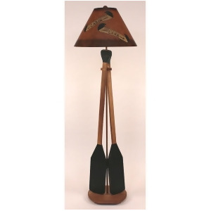 Coast Lamp Rustic Living 2-Paddle Floor Lamp Stain/Green 15-R13b - All