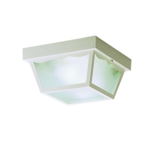 Kichler Outdoor Plastic Ceiling 2Lt White Frosted 9322Wh - All
