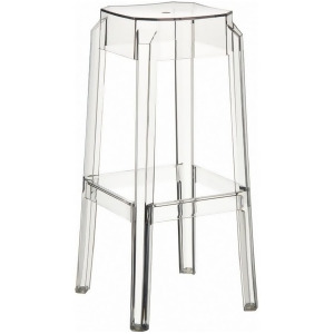 Compamia Fox Polycarbonate Bar Stool Clear Transparent Isp037-tcl - All