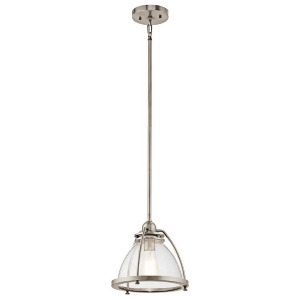 Kichler Silberne Pendant 1Lt 10x10 Classic Pewter Clear Seeded 43738Clp - All