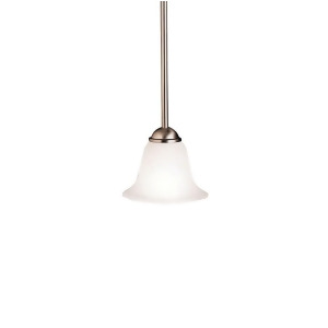 Kichler Dover Mini Pendant 1Lt Brushed Nickel Etched Seeded 2771Ni - All