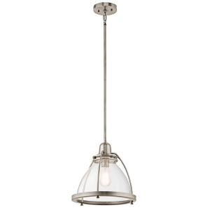 Kichler Silberne Pendant 1Lt 13x13.25 Classic Pewter Clear Seeded 43737Clp - All