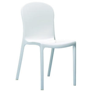 Compamia Victoria Polycarbonate Modern Dining Chair Glossy White Isp033-gwhi - All