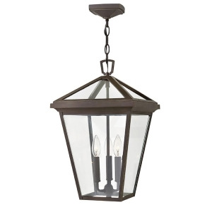 Hinkley 3 Light Alford Place Outdoor Hanging Light Oil Rubbed Bronze 2562Oz - All