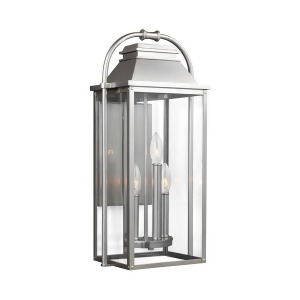 Feiss Wellsworth 3 Lt Outdoor Wall Lantern 10.5x22.75' Painted Stl Ol13201pbs - All