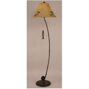 Coast Lamp Rustic Living Fly Fishing Pole Floor Lamp Rust 12-R15a - All