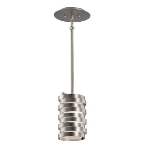 Kichler Roswell Mini Pendant 1Lt Brushed Nickel Satin Etched 43304Ni - All