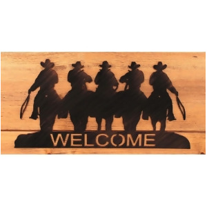 Coast Lamp Rustic Living Iron Cowboy Welcome Sign Sienna 15-R18b - All