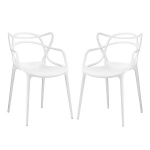 Modway Furniture Entangled Dining Set Set of 2 White Eei-2347-whi-set - All