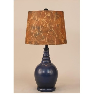 Coast Lamp Casual Living Round Lamp w/Ribbed Neck Morning Jewel Glaze 14-C28c - All