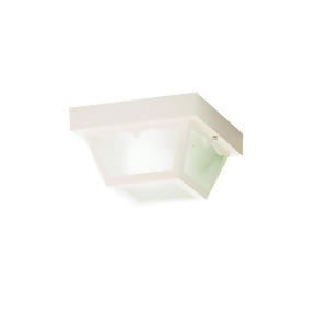 Kichler Outdoor Plastic Ceiling 1Lt White Frosted 9320Wh - All