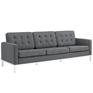 Modway Furniture Loft Fabric Sofa Gray Eei-2052-dor - All