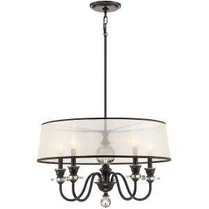 Quoizel Ceremony 5 Light Chandelier Palladian Bronze Cry5005pn - All