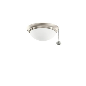 Kichler Small Low Profile Fixture Brushed Nickel Etched Cased Opal 380120Ni - All
