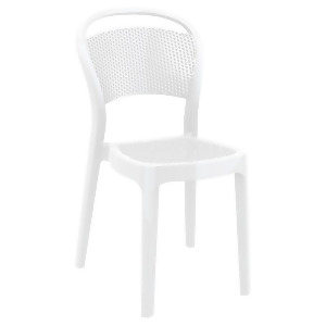 Compamia Bee Polycarbonate Dining Chair Glossy White Isp021-gwhi - All