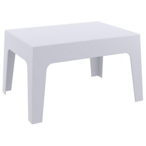 Compamia Box Resin Outdoor Center Table Silver Gray Isp064-sil - All