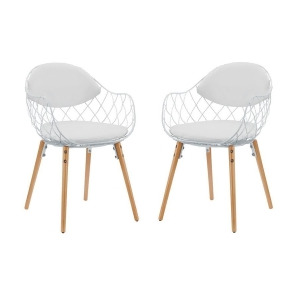 Modway Furniture Basket Dining Set Set of 2 White Eei-2409-whi-whi-set - All