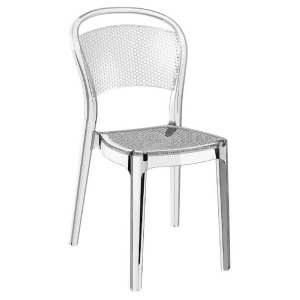 Compamia Bee Polycarbonate Dining Chair Transparent Clear Isp021-tcl - All