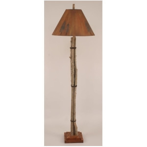 Coast Lamp Rustic Living Twig Leather Floor Lamp Stain/Leather 12-R37c - All