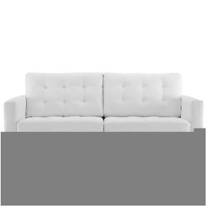 Modway Furniture Empress Bonded Leather Loveseat White Eei-1546-whi - All