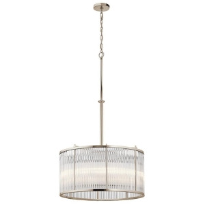 Kichler Artina Chandelier/Pendant 5Lt Polished Nickel Clear Rods 43862Pn - All