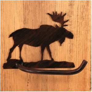 Coast Lamp Rustic Living Iron Arm Moose Toilet Paper Holder Sienna 15-R25h - All