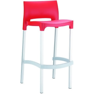 Compamia Gio Outdoor Bar Stool Red Isp035-red - All