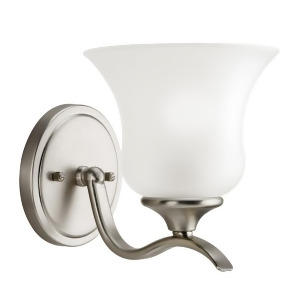 Kichler Wedgeport Wall Sconce 1Lt 6.5x7 Brushed Nickel Satin Etched 5284Ni - All