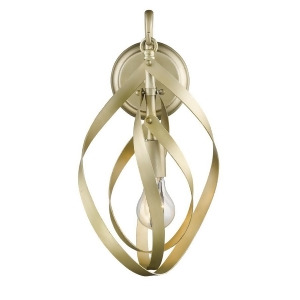 Golden Lighting Nicolette 1 Light Wall Sconce White Gold 2220-1Wwg - All