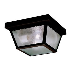 Kichler Outdoor Miscellaneous Outdoor Ceiling 2Lt Black Clear Text 345Bk - All