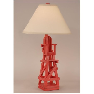 Coast Lamp Coastal Living Life Guard Chair Table Lamp Cottage Red 12-B23c - All