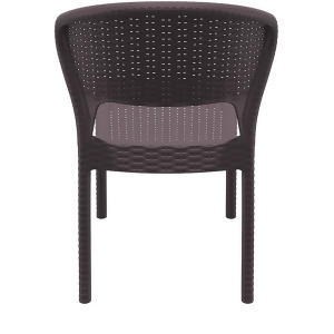 Compamia Daytona Resin Wickerlook Dining Chair Brown Isp818-br - All