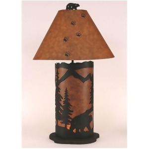 Coast Lamp Rustic Living Large Bear Lamp w/Nightlight Kodiak/Brown 15-R7a - All