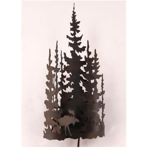 Coast Lamp Rustic Living Iron Moose w/Tree Sconce Sienna 15-R14e - All