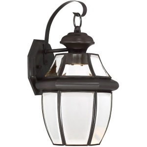 Quoizel Newbury Clear Led Lt Outdoor Wall Lantern Med Medici Brz Nycl8409z - All