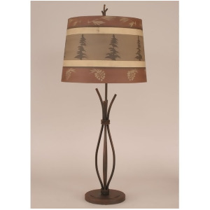 Coast Lamp Rustic Living Iron Stack Braided Wire Table Lamp Kodiak 12-R24c - All