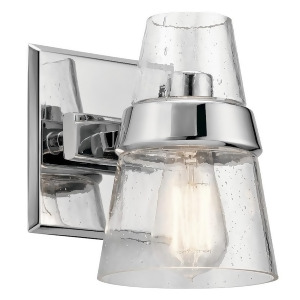 Kichler Reese Wall Sconce 1Lt Chrome Clear Seeded 45395Ch - All