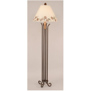 Coast Lamp Rustic Living Iron Floor Lamp with 4-Legs Rust Finish 12-R29b - All