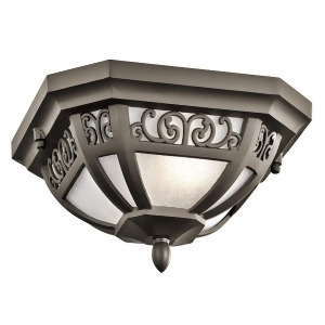 Kichler Park Row Outdoor Pendant 1Lt Olde Bronze Etched Seeded 49615Oz - All