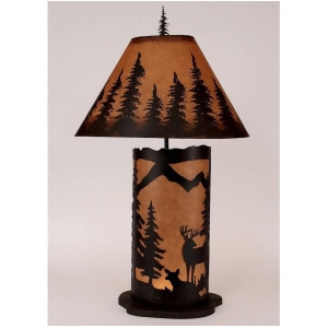 Coast Lamp Rustic Living Large Deer Lamp w/Nightlight Kodiak/Brown 15-R7d - All