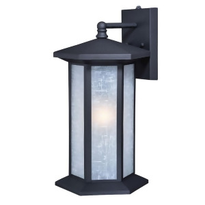 Vaxcel Halsted 1 Light Outdoor Wall Sconce Black T0222 - All