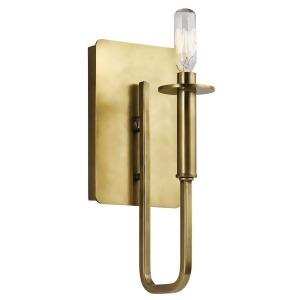 Kichler Alden Wall Sconce 1Lt Natural Brass 43363Nbr - All