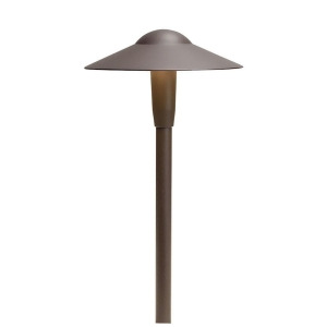 Kichler Led Dome Path Light Short Textured Architectural Bronze 15811Azt30r - All