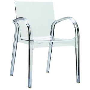 Compamia Dejavu Polycarbonate Arm Chair Transparent Clear Isp032-tcl - All
