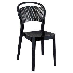 Compamia Bee Polycarbonate Dining Chair Glossy Black Isp021-gbla - All