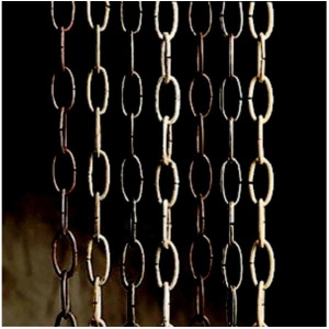 Kichler Chain Ex Heavy Gauge 36in 36x1 Tannery Bronze w/Gold Accent 4908Tzg - All